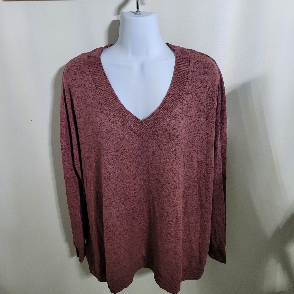 Workshop Republic Clothing V-Neck Sweater Size L